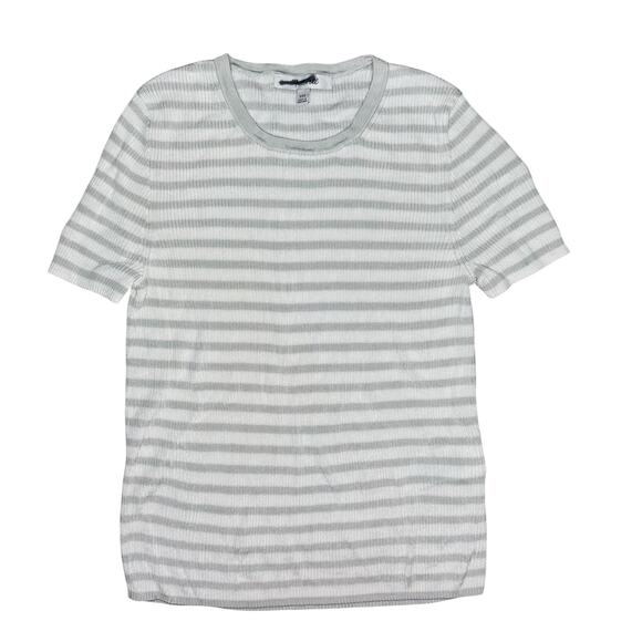 NWOT Madewell Micro-Rib Sweater Tee in Monument Size XXS - Picture 6 of 9